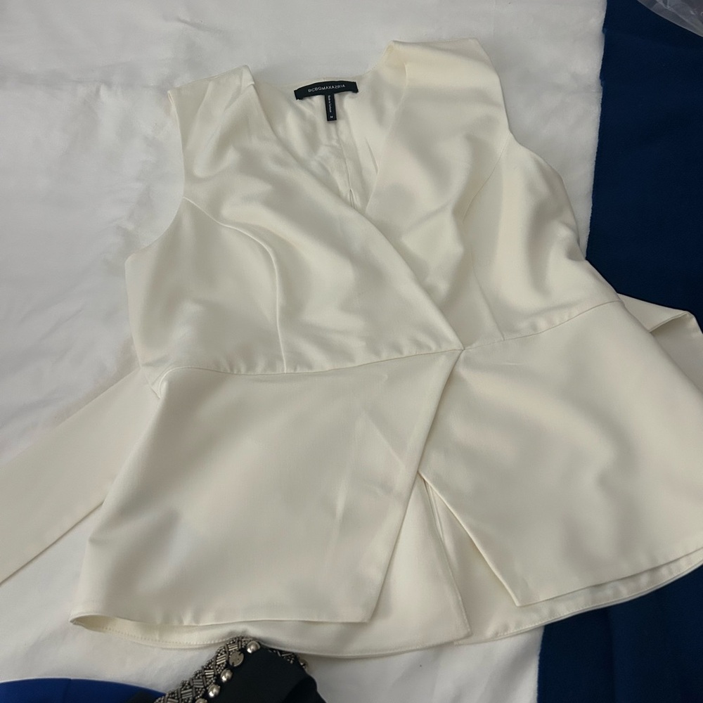 BCBGMaxAzria Cream Top